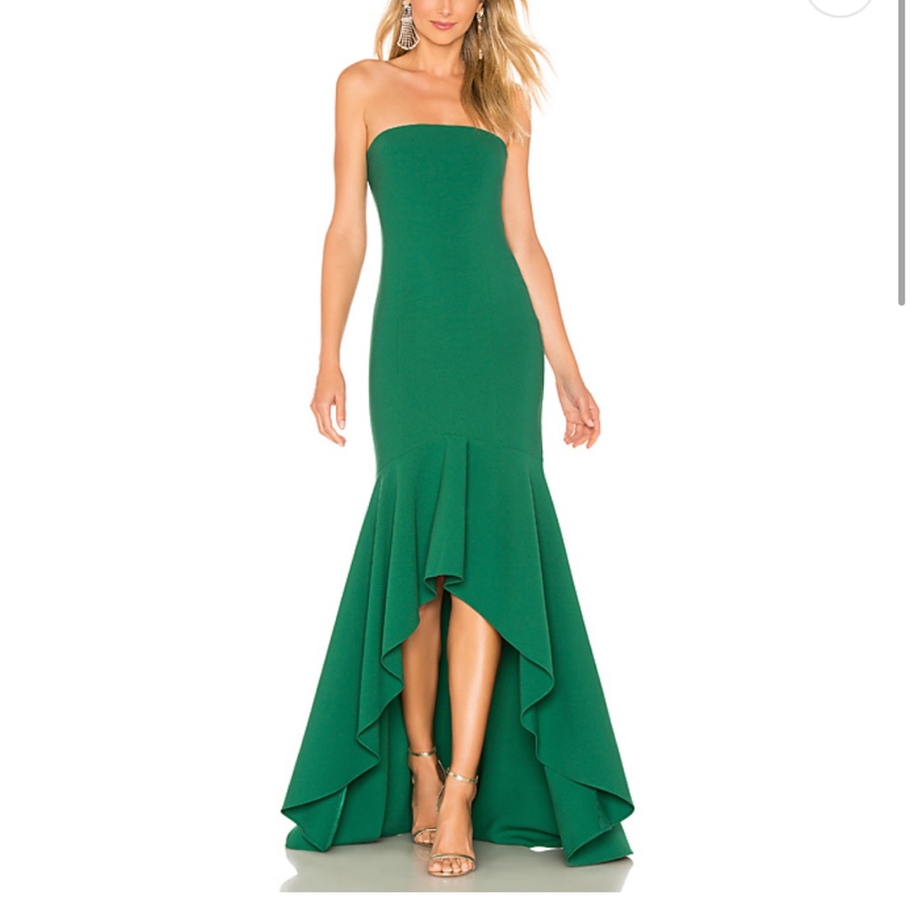 Revolve LIKELY Evergreen Gown Prom/ Formal